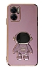 Eiroo Astronot Xiaomi Redmi Note 11E Standl Mor Silikon Klf