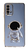 Eiroo Astronot Xiaomi Redmi 9T Standl Mavi Silikon Klf