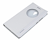 Asus Zenfone 6 Gizli Mknatsl Pencereli Beyaz Deri Klf - Resim: 2