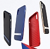 Eiroo Attractive iPhone X / XS Silver Kenarl Silikon Klf - Resim 1