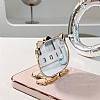 Eiroo Aynal Kitty Huawei Mate 20 Lite Standl Beyaz Silikon Klf - Resim 3