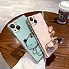 Eiroo Aynal Kitty Samsung Galaxy M13 Standl Mavi Silikon Klf - Resim 6