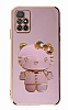 Eiroo Aynal Kitty Xiaomi Redmi 10 Standl Mor Silikon Klf