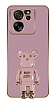 Eiroo Baby Bear Xiaomi 13T Pro Standl Kamera Korumal Mor Silikon Klf