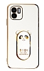 Eiroo Baby Panda Xiaomi Redmi A1 Standl Beyaz Silikon Klf