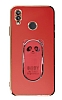 Eiroo Baby Panda Xiaomi Redmi Note 7 Standl Krmz Silikon Klf