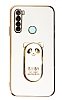 Eiroo Baby Panda Xiaomi Redmi Note 8 Standl Beyaz Silikon Klf