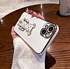 Eiroo Bearbrick Realme C53 Standl Kamera Korumal Beyaz Silikon Klf - Resim: 2