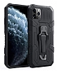 Eiroo Belt Hybrid iPhone 11 Pro Ultra Koruma Siyah Klf