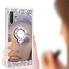 Eiroo Bling Mirror Huawei Y5 2019 Silikon Kenarl Aynal Silver Rubber Klf - Resim: 3