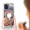 Eiroo Bling Mirror iPhone 11 Pro Max Silikon Kenarl Aynal Gold Rubber Klf - Resim 6