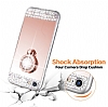 Eiroo Bling Mirror iPhone 7 / 8 Silikon Kenarl Aynal Silver Rubber Klf - Resim: 1