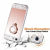 Eiroo Bling Mirror Samsung Galaxy A2 Core Silikon Kenarl Aynal Silver Rubber Klf - Resim: 2
