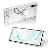 Eiroo Bling Mirror Samsung Galaxy Note 10 Silikon Kenarl Aynal Gold Rubber Klf - Resim 3