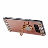 Eiroo Bling Mirror Samsung Galaxy Note 8 Silikon Kenarl Aynal Rose Gold Rubber Klf - Resim 3