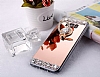 Eiroo Bling Mirror Samsung Galaxy S8 Silikon Kenarl Aynal Siyah Rubber Klf - Resim: 3