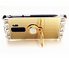 Eiroo Bling Mirror Samsung Galaxy S9 Plus Silikon Kenarl Aynal Rose Gold Rubber Klf - Resim: 2