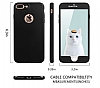 Eiroo Body Fit iPhone 7 Plus 360 Derece Koruma Siyah Silikon Klf - Resim: 6