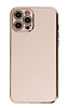 Eiroo Borderline iPhone 12 Pro Max Kamera Korumal Pembe Silikon Klf