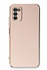 Eiroo Borderline Samsung Galaxy A03s Kamera Korumal Pembe Silikon Klf