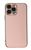 Eiroo Borderline iPhone 14 Pro Kamera Korumal Pembe Silikon Klf