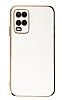 Eiroo Borderline Oppo A54 4G Kamera Korumal Beyaz Silikon Klf