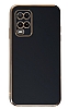 Eiroo Borderline Oppo A54 4G Kamera Korumal Siyah Silikon Klf