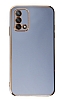 Eiroo Borderline Oppo A74 4G Kamera Korumal Mavi Silikon Klf