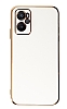 Eiroo Borderline Oppo A76 Kamera Korumal Beyaz Silikon Klf