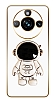 Eiroo Astronot Realme 11 Pro Kamera Korumal Beyaz Silikon Klf