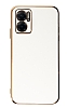 Eiroo Borderline Xiaomi Redmi 10 5G Kamera Korumal Beyaz Silikon Klf