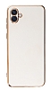 Eiroo Borderline Samsung Galaxy A04e Kamera Korumal Beyaz Silikon Klf