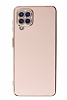 Eiroo Borderline Samsung Galaxy M12 Kamera Korumal Pembe Silikon Klf