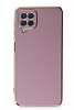 Eiroo Borderline Samsung Galaxy M22 Kamera Korumal Mor Silikon Klf
