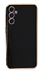 Eiroo Borderline Samsung Galaxy A24 4G Kamera Korumal Siyah Silikon Klf