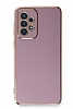 Eiroo Borderline Samsung Galaxy A33 5G Kamera Korumal Mor Silikon Klf
