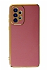 Eiroo Borderline Samsung Galaxy A33 5G Kamera Korumal Krmz Silikon Klf