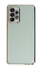 Eiroo Borderline Samsung Galaxy A32 4G Kamera Korumal Yeil Silikon Klf