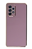 Eiroo Borderline Samsung Galaxy A52 5G Kamera Korumal Mor Silikon Klf