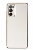 Eiroo Borderline Samsung Galaxy S20 FE Kamera Korumal Beyaz Silikon Klf