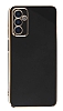 Eiroo Borderline Samsung Galaxy M23 Kamera Korumal Siyah Silikon Klf