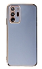Eiroo Borderline Samsung Galaxy Note 20 Ultra Kamera Korumal Mavi Silikon Klf