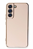 Eiroo Borderline Samsung Galaxy S21 FE 5G Kamera Korumal Pembe Silikon Klf