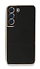 Eiroo Borderline Samsung Galaxy S22 Plus 5G Kamera Korumal Siyah Silikon Klf