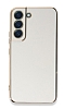 Eiroo Borderline Samsung Galaxy S22 Plus 5G Kamera Korumal Beyaz Silikon Klf