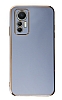 Eiroo Borderline Xiaomi 12 Lite Kamera Korumal Mavi Silikon Klf