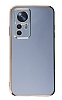 Eiroo Borderline Xiaomi 12T Kamera Korumal Mavi Silikon Klf