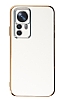 Eiroo Borderline Xiaomi 12T Kamera Korumal Beyaz Silikon Klf