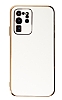 Eiroo Borderline Samsung Galaxy S20 Ultra Kamera Korumal Beyaz Silikon Klf