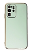 Eiroo Borderline Samsung Galaxy S20 Ultra Kamera Korumal Yeil Silikon Klf